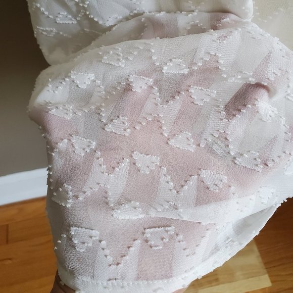 Daniel Rainn Tops Small White Sleeveless Sheer - Picture 8 of 12